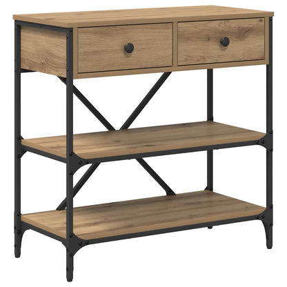 Tavolo consolle con cassetto Marrone 100 x 34,5 x 75 cm legno