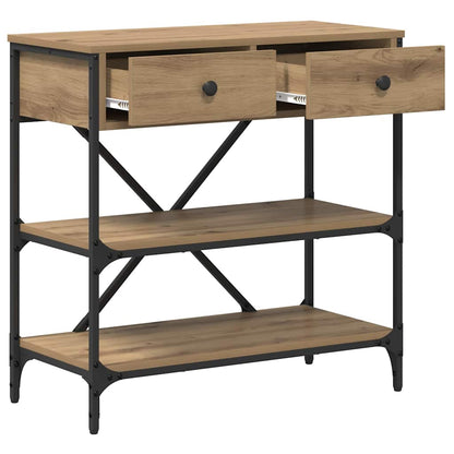 Tavolo consolle con cassetto Marrone 100 x 34,5 x 75 cm legno