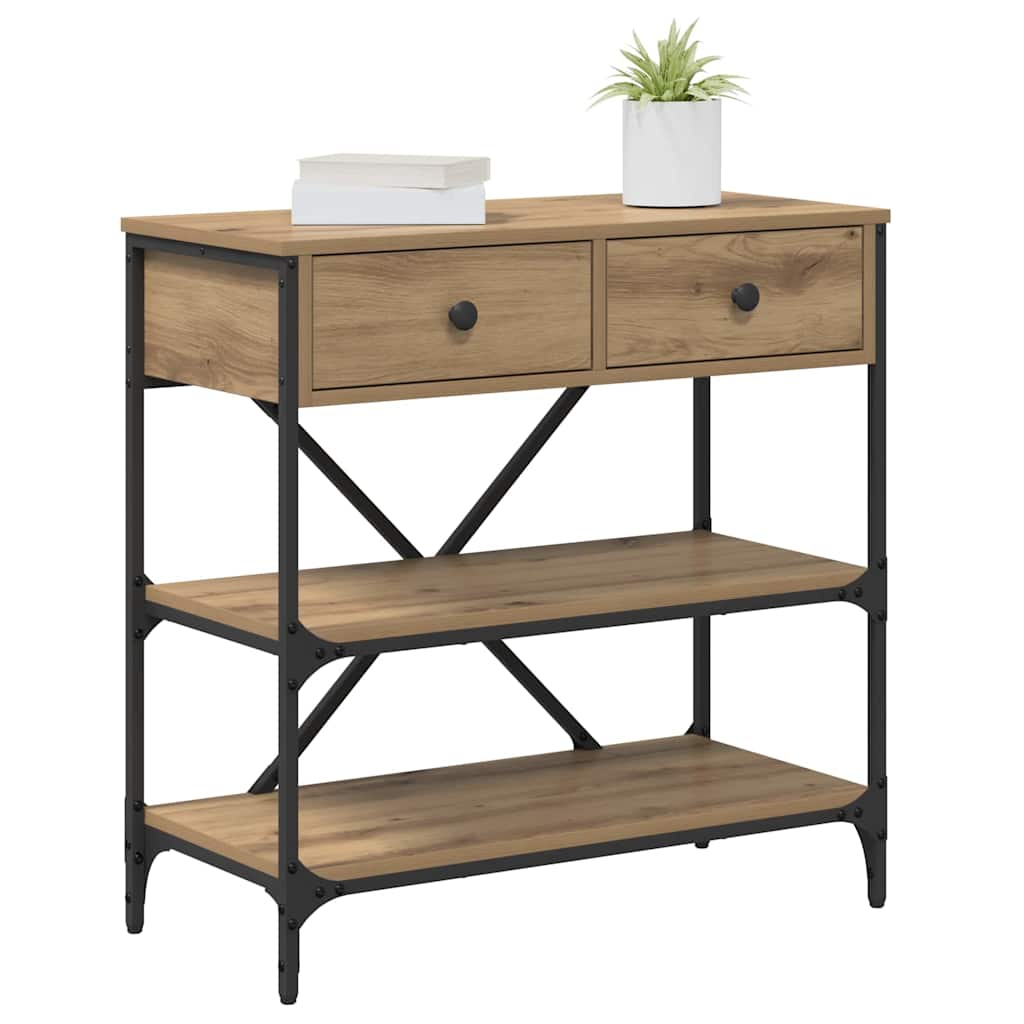 Tavolo consolle con cassetto Marrone 100 x 34,5 x 75 cm legno