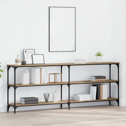 Tavolo consolle rovere artigianale 200 x 29 x 75 cm