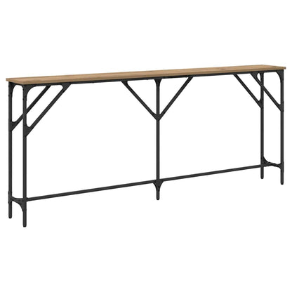 Tavolo consolle rovere artigianale 180 x 23 x 75 cm