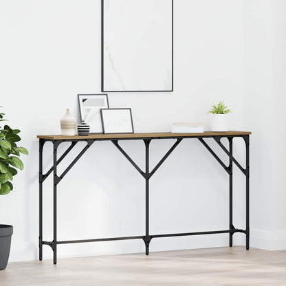 Tavolo consolle rovere artigianale 140 x 23 x 75 cm