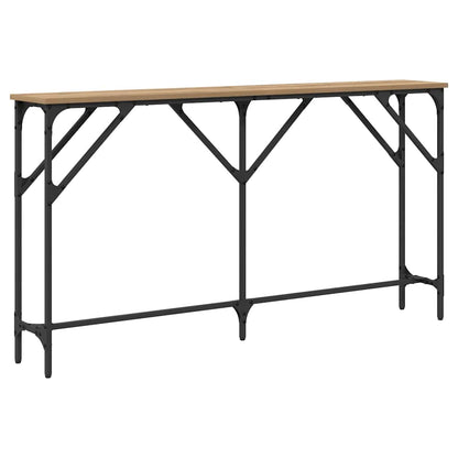 Tavolo consolle rovere artigianale 140 x 23 x 75 cm