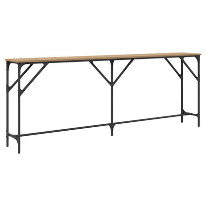 Tavolo consolle rovere artigianale 200 x 29 x 75 cm