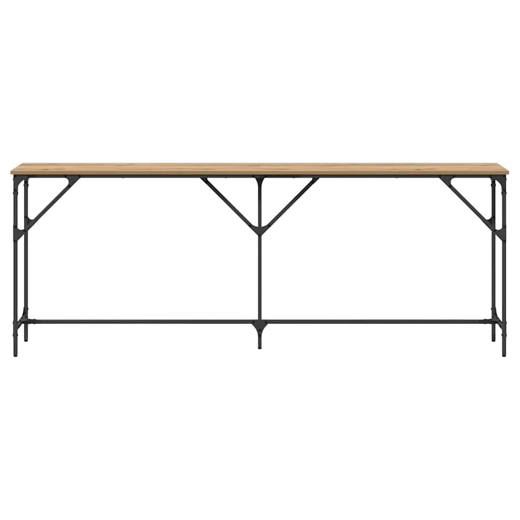 Tavolo consolle rovere artigianale 200 x 29 x 75 cm