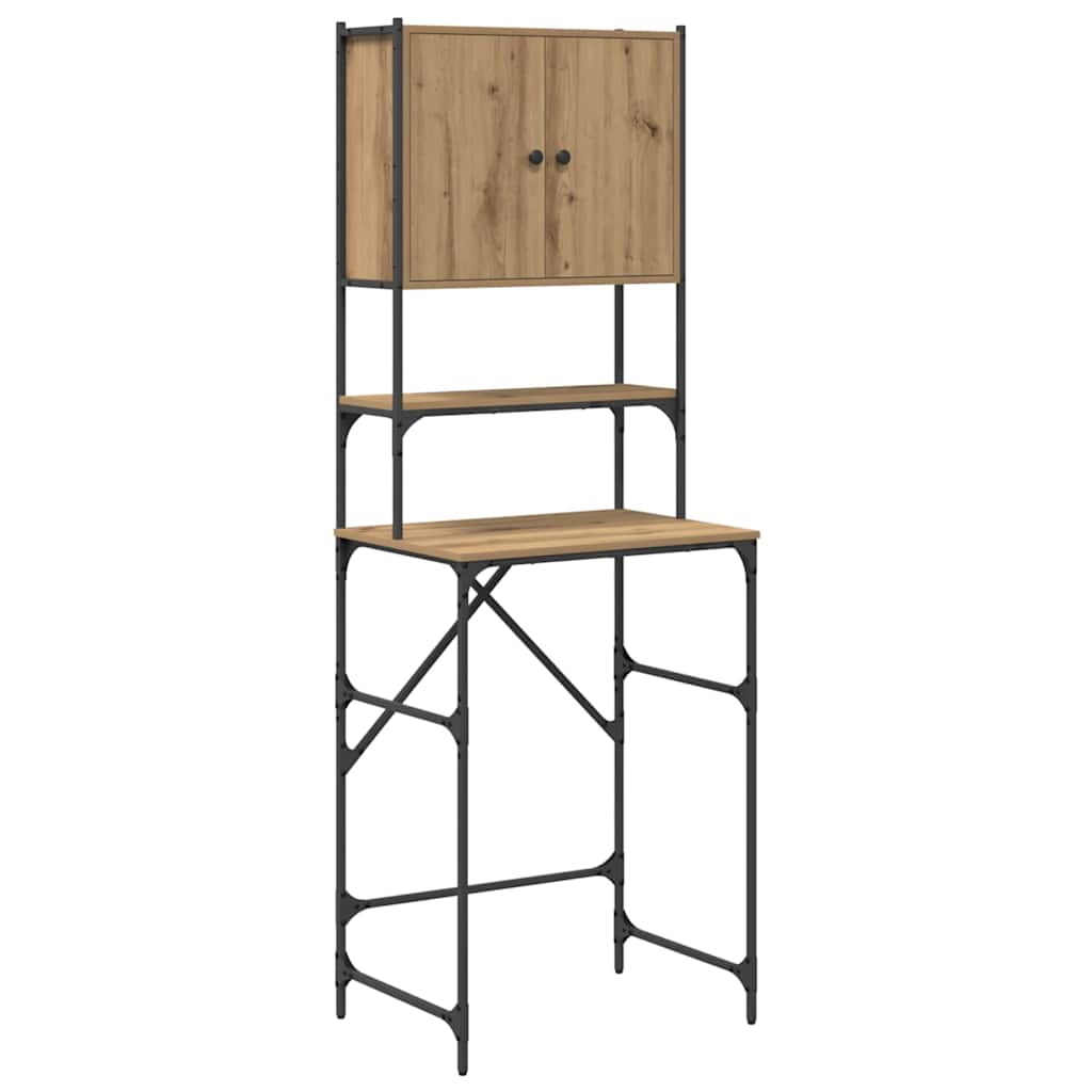 Armadio per Lavatrice Rovere artigianale 68 x 48,5 x 194 cm