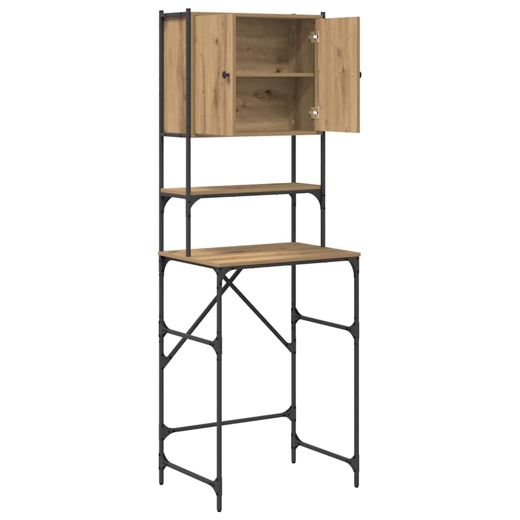 Armadio per Lavatrice Rovere artigianale 68 x 48,5 x 194 cm