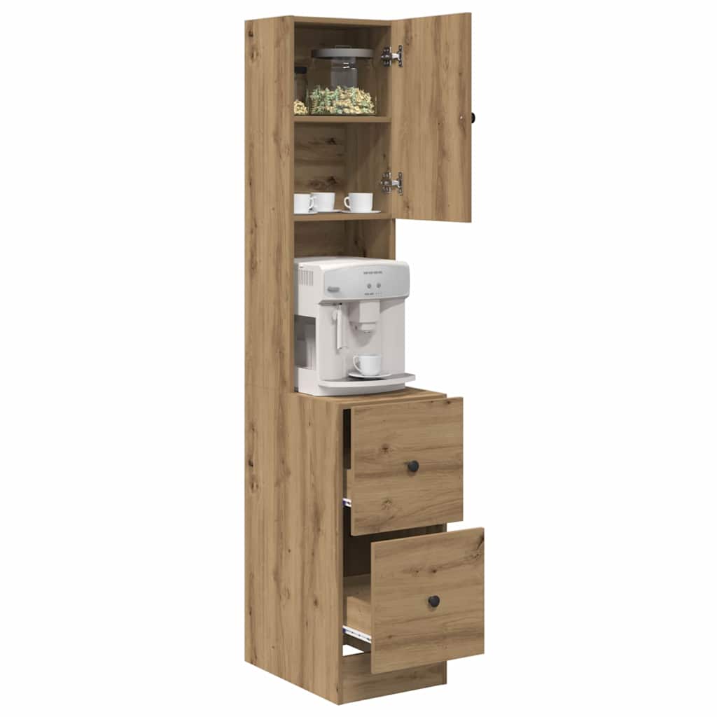 Credenza da cucina Rovere artigianale 32 x 50 x 180 cm