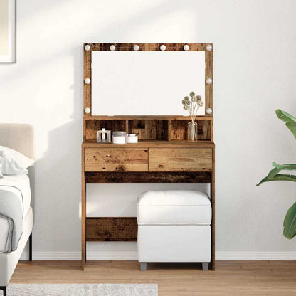 Tavolo da Trucco con cassetto Legno vecchio 80 x 41 x 134,5 cm
