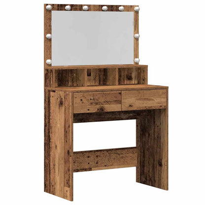 Tavolo da Trucco con cassetto Legno vecchio 80 x 41 x 134,5 cm