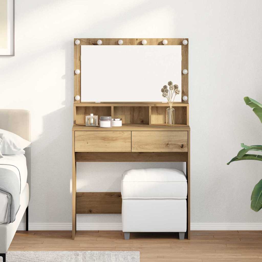 Tavolo da Trucco Rovere artigianale 80 x 41 x 134,5 cm