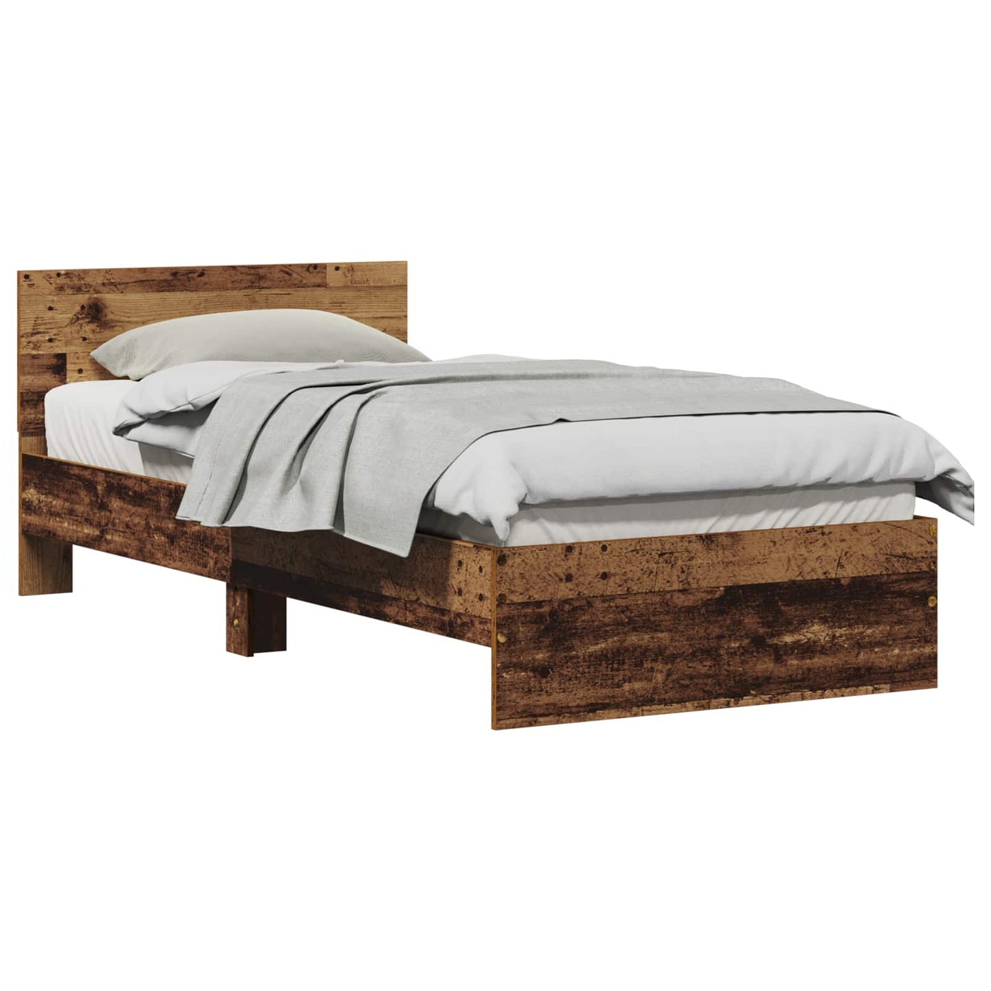 Struttura del letto Legno vecchio 90 x 200 cm Legno multistrato