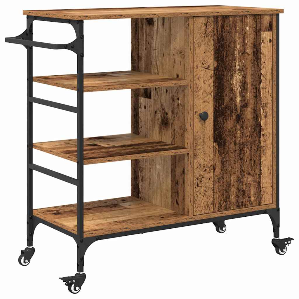 Carrello da Cucina Legno vecchio 87,5 x 39 x 84,5 cm
