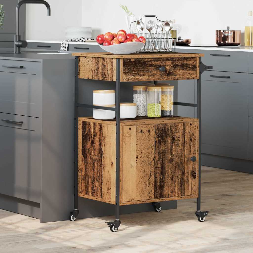 Carrello da Cucina Legno vecchio 56 x 43 x 89,5 cm