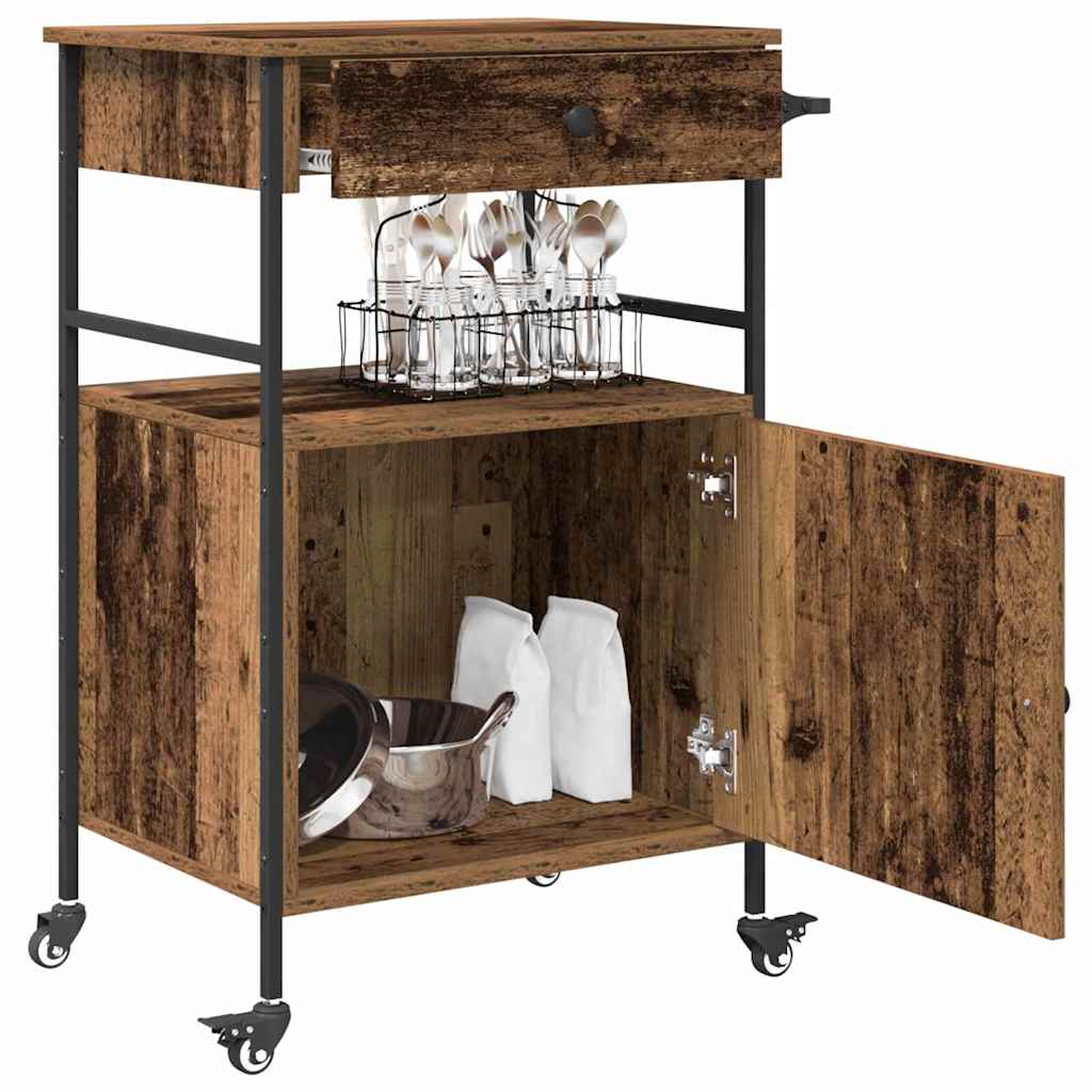 Carrello da Cucina Legno vecchio 56 x 43 x 89,5 cm