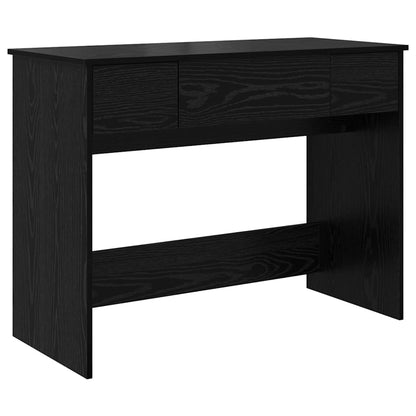 Tavolo per Cosmetici con cassetto Rovere Nero 100 x 45 x 76 cm