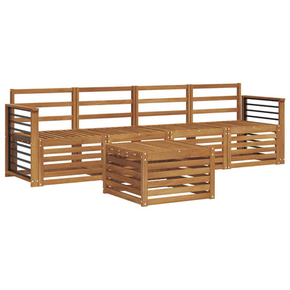 Set divani Naturale Legno di Acacia Massello