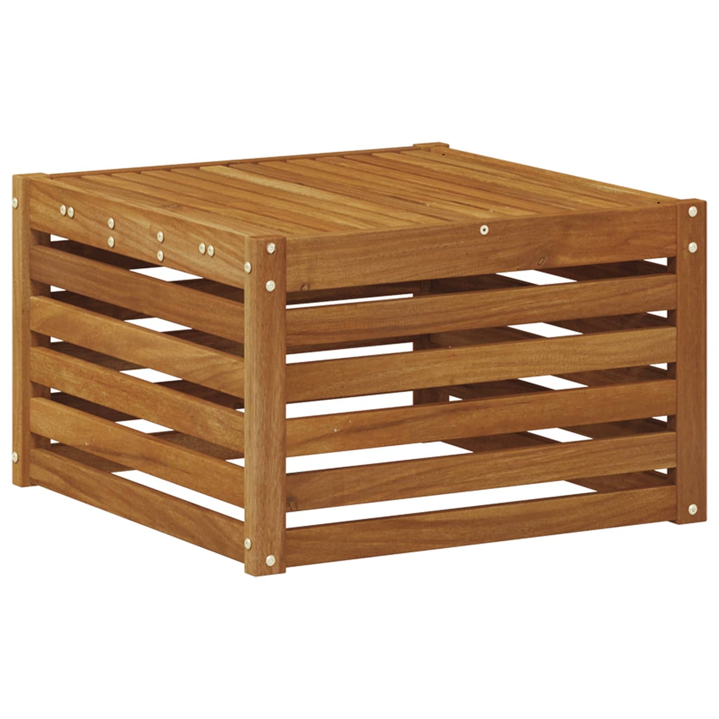 Set divani 5 pcs Naturale e Crema Legno di Acacia Massello