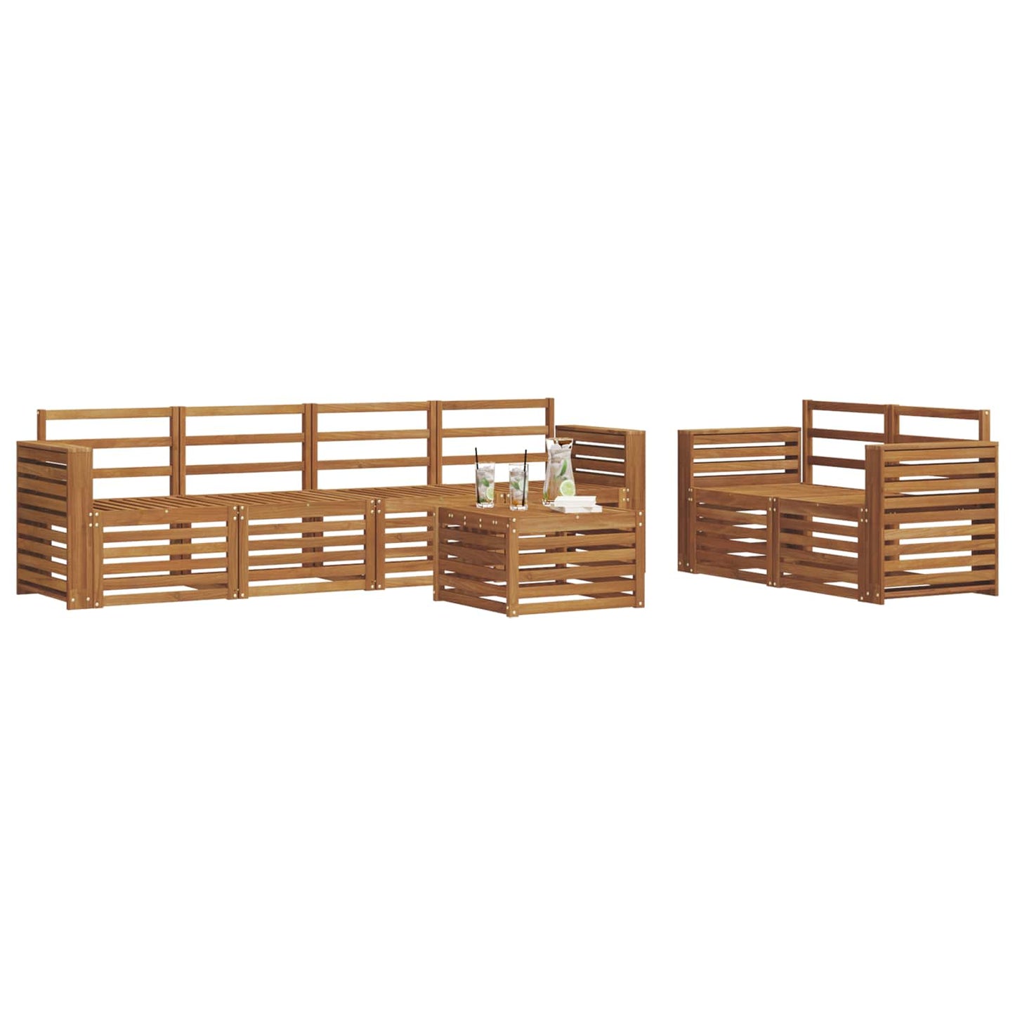 Set divani Legno di Acacia Massello