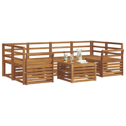 Set divani Naturale Legno di Acacia Massello