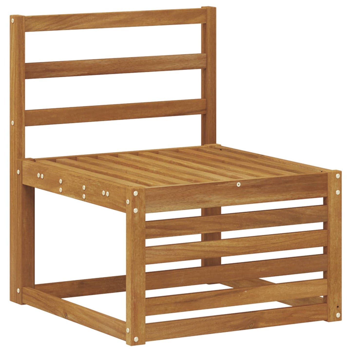 Set divani 9 pcs Naturale Legno di Acacia Massello