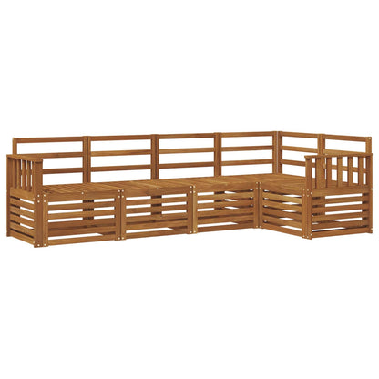 Set divani 5 pcs Naturale Legno di Acacia Massello