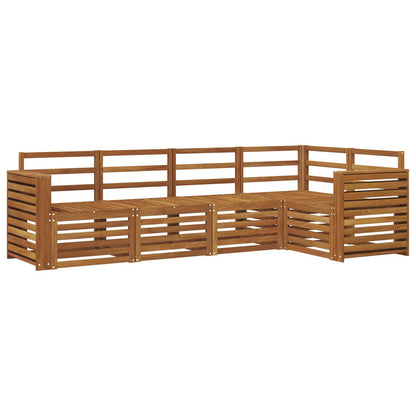 Set divani 5 pcs Naturale Legno di Acacia Massello