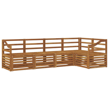 Set divani 5 pcs Naturale Legno di Acacia Massello
