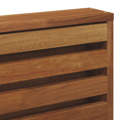 Set divani 8 pcs Naturale e Beige Legno di Acacia Massello