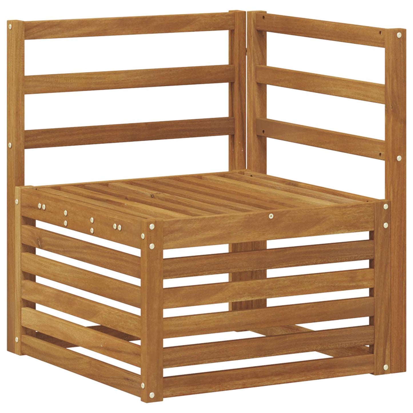 Set divani 9 pcs Naturale Legno di Acacia Massello
