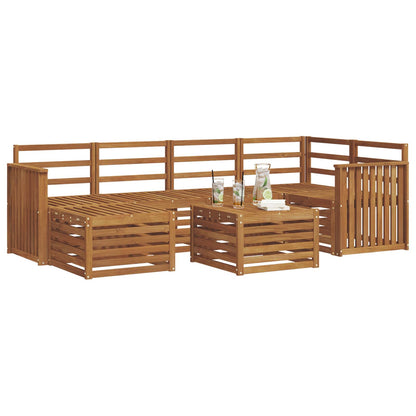Set divani Naturale Legno di Acacia Massello