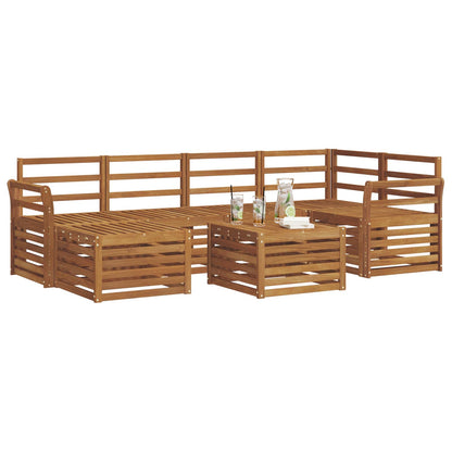 Set divani Naturale Legno di Acacia Massello