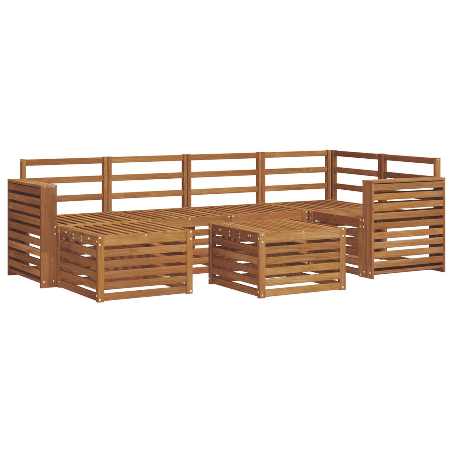 Set divani Naturale Legno di Acacia Massello