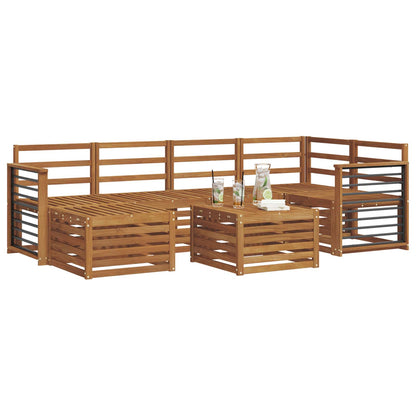 Set divani Naturale Legno di Acacia Massello
