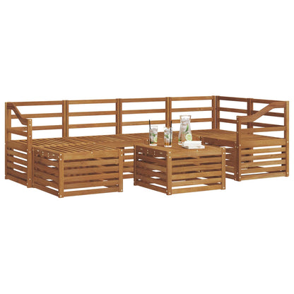 Set divani Naturale Legno di Acacia Massello