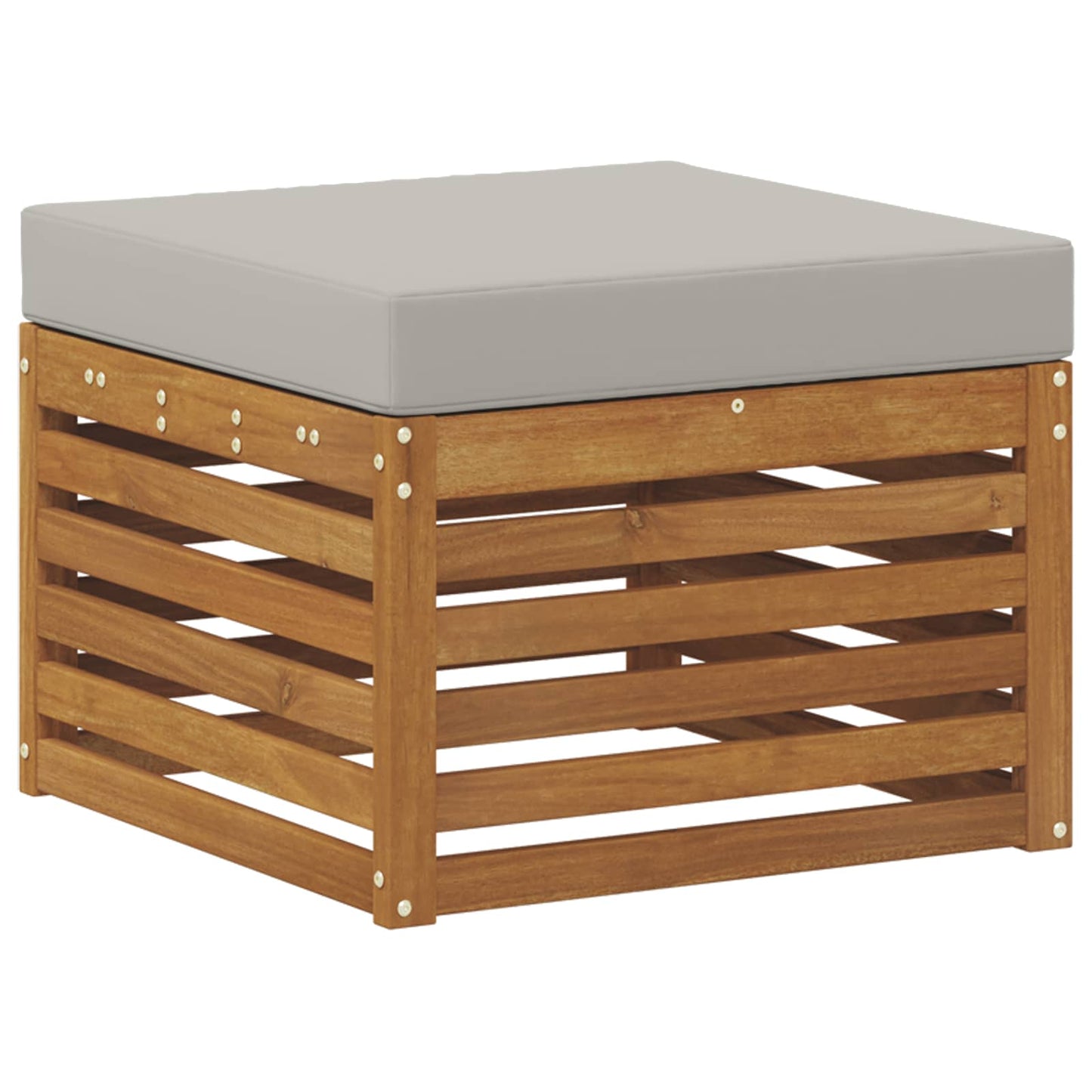 Set divani con cuscino 8 pcs Grigio Naturale e Chiaro
