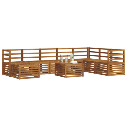 Set divani Naturale Legno di Acacia Massello