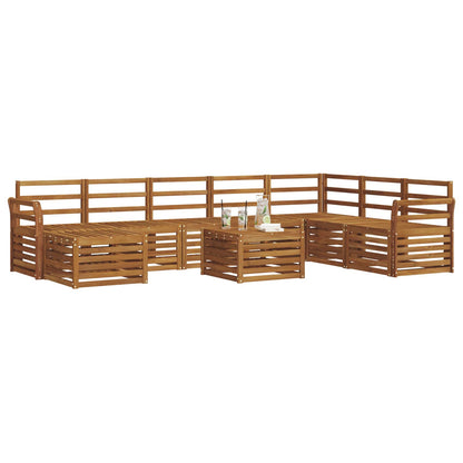 Set divani Naturale Legno di Acacia Massello