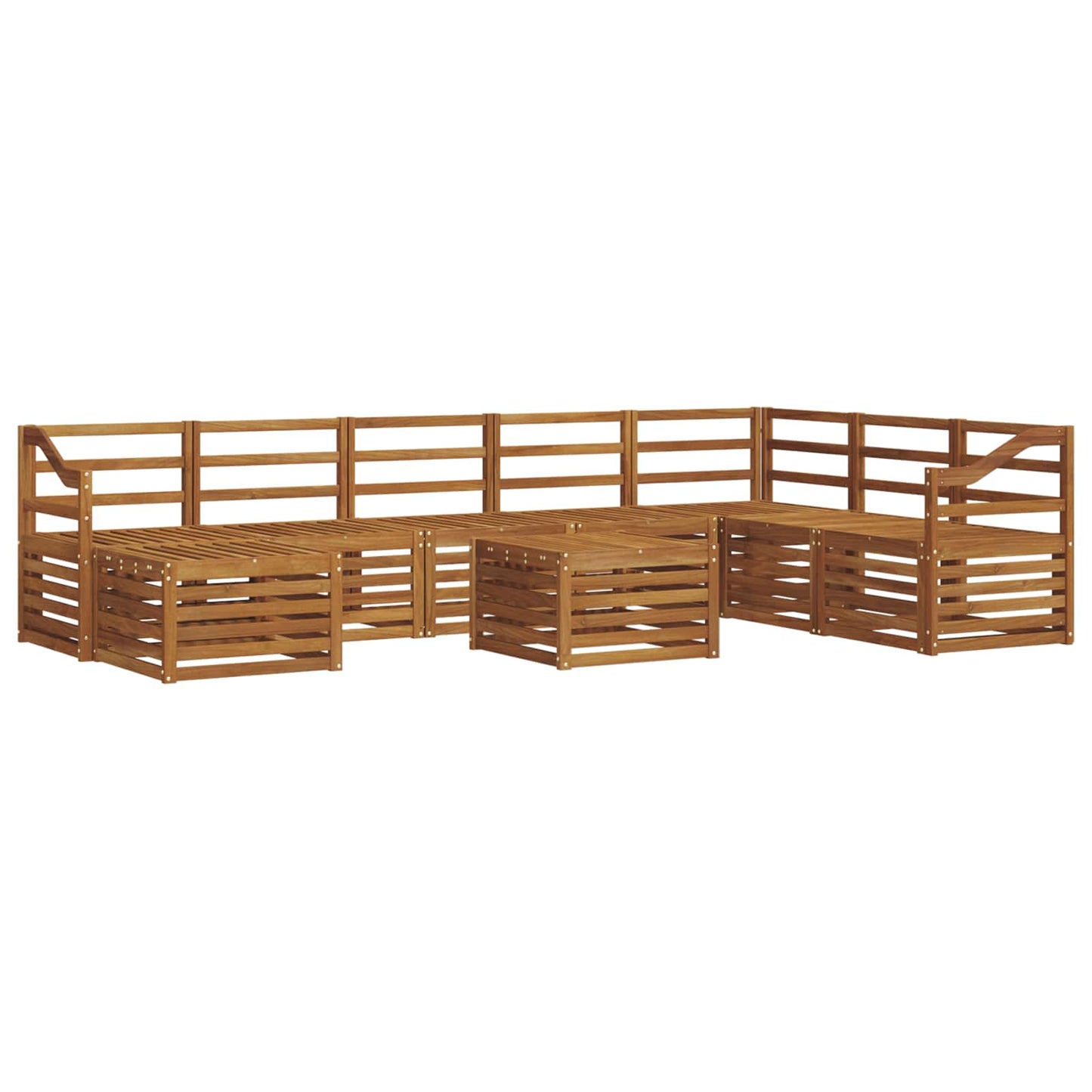 Set divani Naturale Legno di Acacia Massello