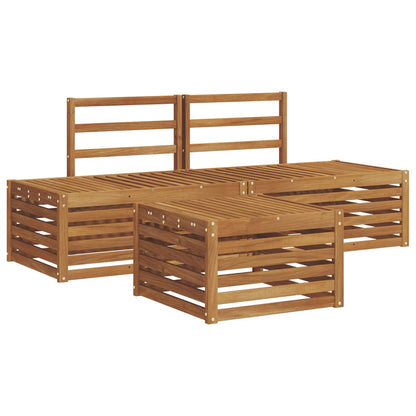 Set di divani da esterno 3 Pezzo Naturale