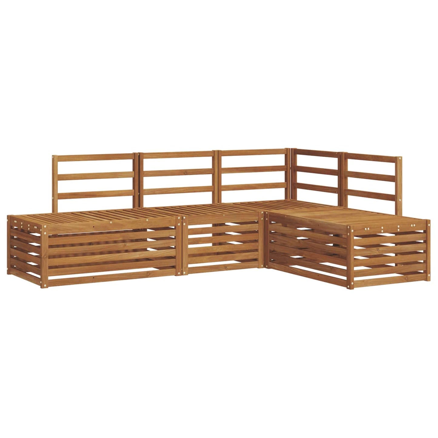 Set di divani da esterno 4 Pezzo Naturale