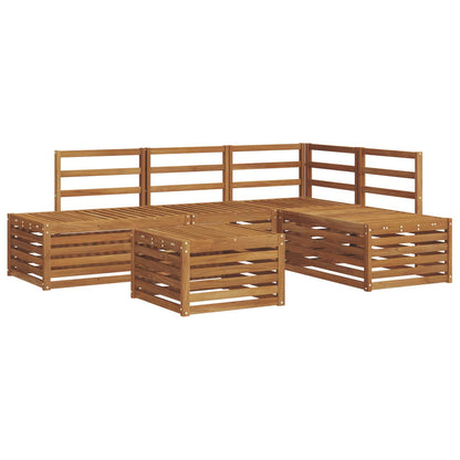 Set di divani da esterno 5 Pezzo Naturale