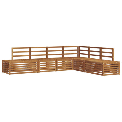 Set di divani da esterno 6 Pezzo Naturale