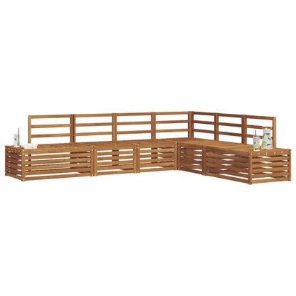 Set di divani da esterno 6 Pezzo Naturale