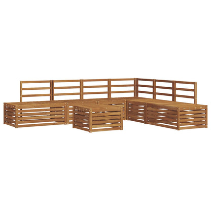 Set di divani da esterno 7 Pezzo Naturale