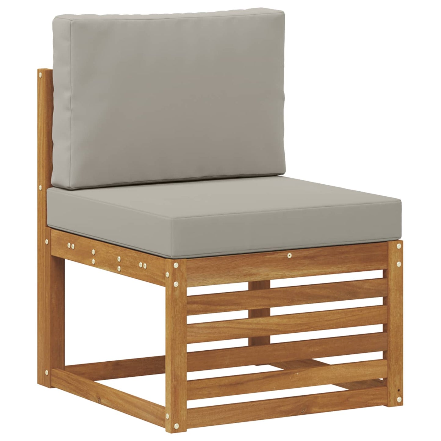 Set divani con cuscino 9 pcs Grigio Naturale e Chiaro