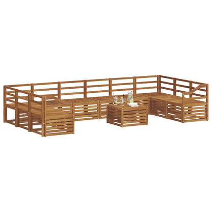 Set divani Naturale Legno di Acacia Massello