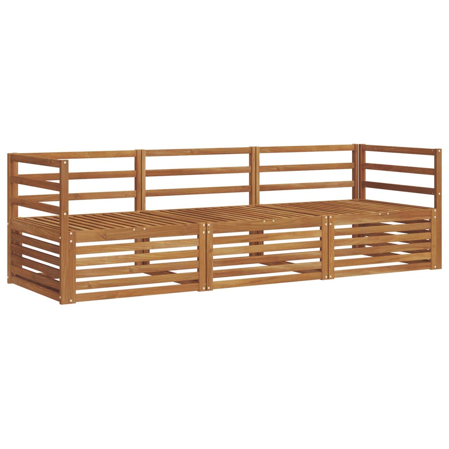 Set di divani da esterno 3 pcs Naturale
