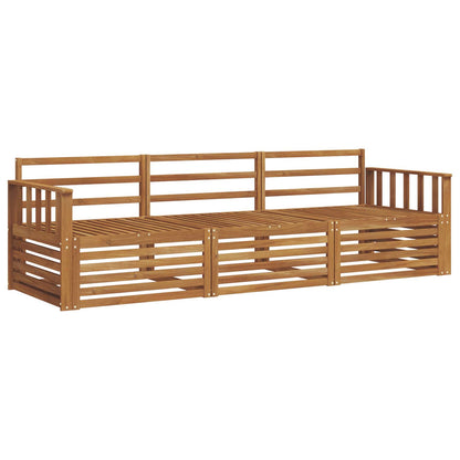 Set di divani da esterno 3 pcs Naturale