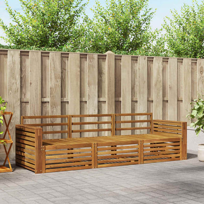 Set di divani da esterno 3 pcs Naturale